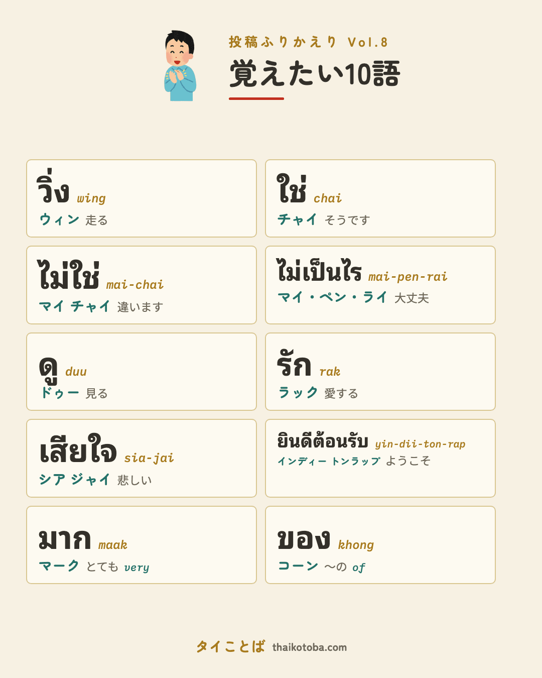 覚えたい10語のまとめ画像